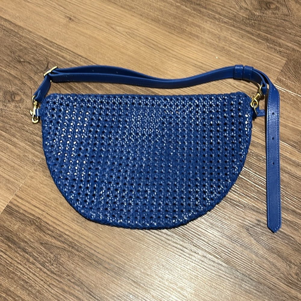 NWT Clare V Blue Rattan Le Grande Fanny - Picture 8 of 9
